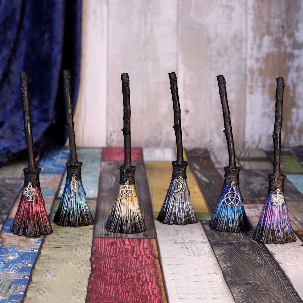Positivity Broomsticks with Silver Charms