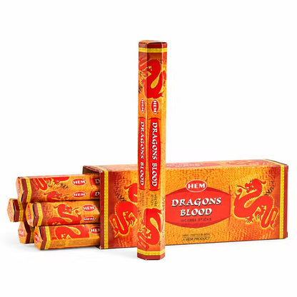 6x HEM Hexaganal Incence - Dragons Blood