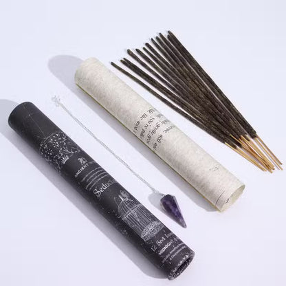 4x Ancient Witch Spell Incense - Seduction - Amethyst Pendulum