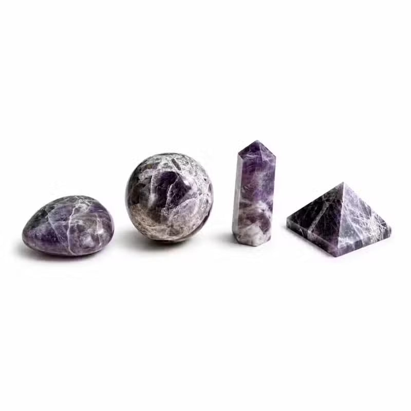 12x Amethyst Gemstone Retail Display Pack - Assorted Shapes