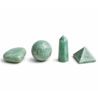 12x Amazonite Gemstone Retail Display Pack - Assorted Shapes