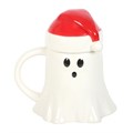 Ghost with Santa Hat Incense Cone Holder